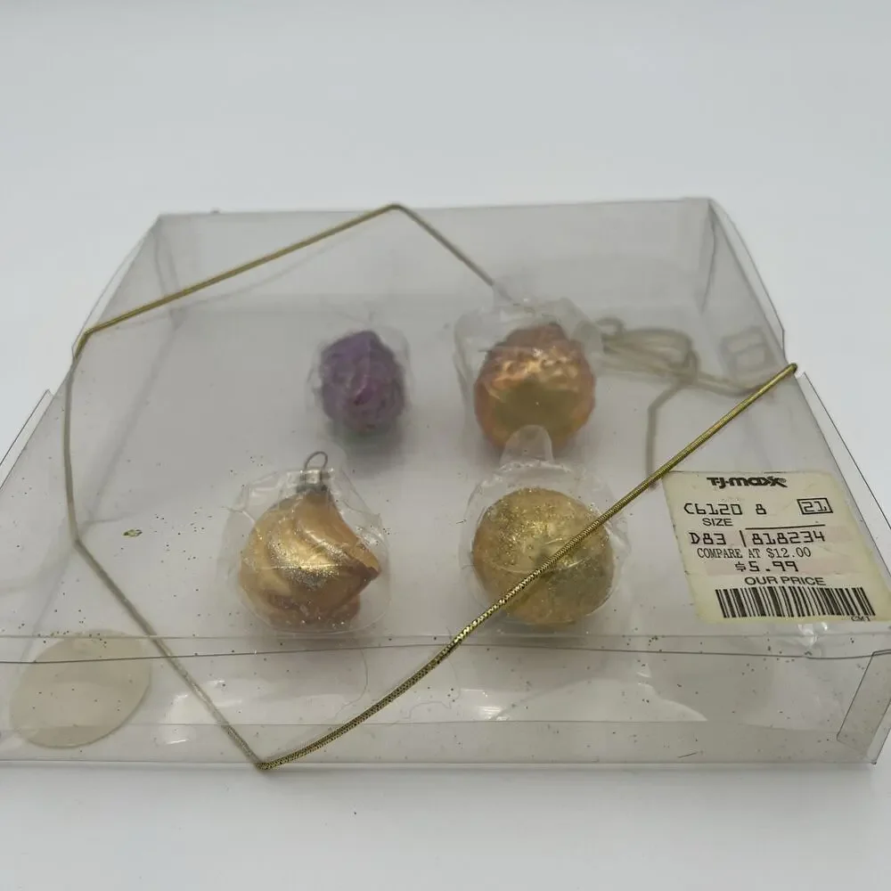 Oberfrankische Mini Glass Fruit Shaped Glass Christmas Ornaments Poland